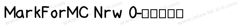 MarkForMC Nrw O字体转换